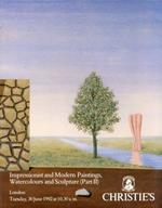 Impressionist and Modern Paintings. Watercolours and Sculpture (Part II). 30 June 1992
