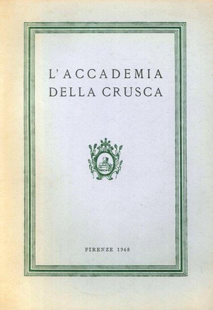 L' Accademia della Crusa - copertina