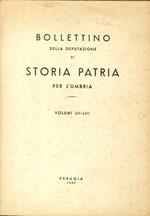 Bollettino della Deputazione di Storia Patria per l'Umbria. Volumi LII-LIII