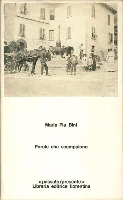 Parole che Scompaiono - copertina