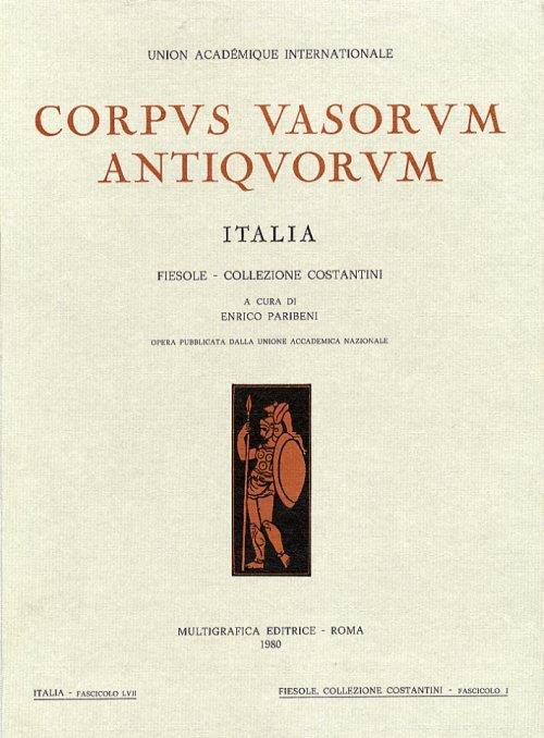 Corpus Vasorum Antiquorum. Fiesole, Collezione Costantini. 1-2 - copertina
