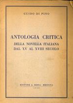 Antologia critica della novella italiana dal XV al XVIII secolo