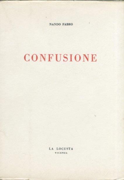 Confusione - Nando Fabro - copertina