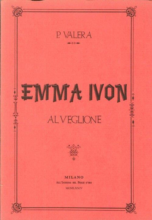 Emma Ivon al Veglione - Paolo Valera - copertina
