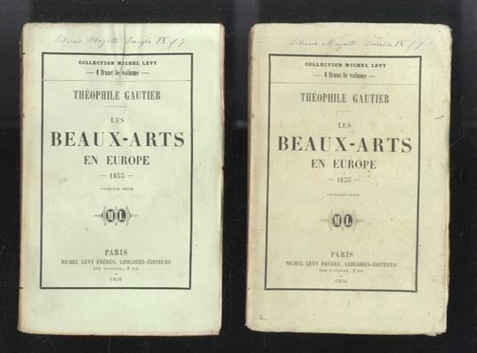 Les beaux-arts en Europe. 1855. Première série. Deuxième serie - Théophile Gautier - copertina
