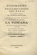 Confronto della ricchezza dei paesi che godono libertà nel commercio frumentario con quella dei paesi vincolati prendendo per esempio la Toscana che in meno di trenta anni si è trovata in tre stati, nei vincoli antichi, nella liberta illimitata e nei vinc