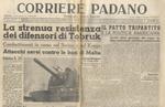 Corriere Padano. Fondatore Italo Balbo. Anno Xvi. N. 22. Sabato 25 Gennaio 1941