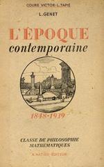 L' époque contemporaine 1848-1939 Quatrième édition
