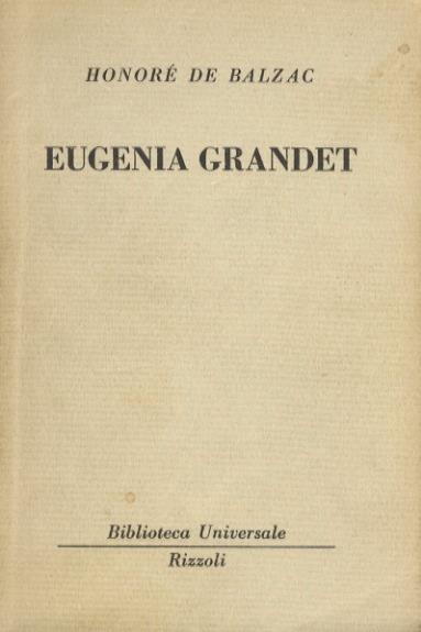Eugenia Grandet - Honoré de Balzac - copertina
