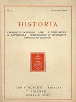 Historia. Periodici e collezioni. Libri. F. Guicciardini. G. Savonarola. Pubblicazioni in esclusività. Opuscoli ed estratti