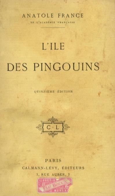 L' Ile des pingouins - Anatole France - copertina