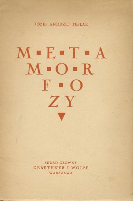 Metamorfozy. Versi - copertina