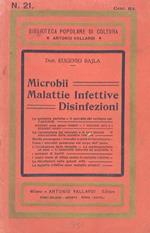 Microbii. Malattie Infettive. Disinfezioni. Le epidemie storiche. Il concetto del contagio nell'antichità. Microbi utili e microbi nocivi. La riproduzione dei microbi e le loro tossine. Il meccanismo delle malattie infettive. L'incubazione. La pre