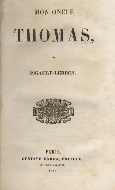 Mon oncle Thomas - Charles-Antoine-Guillaume Pigault-Lebrun - copertina
