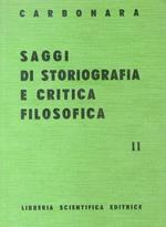 Saggi di storiografia e critica filosofica