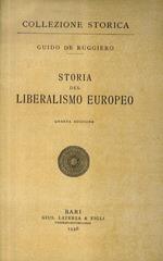 Storia del liberalismo europeo. Quarta edizione