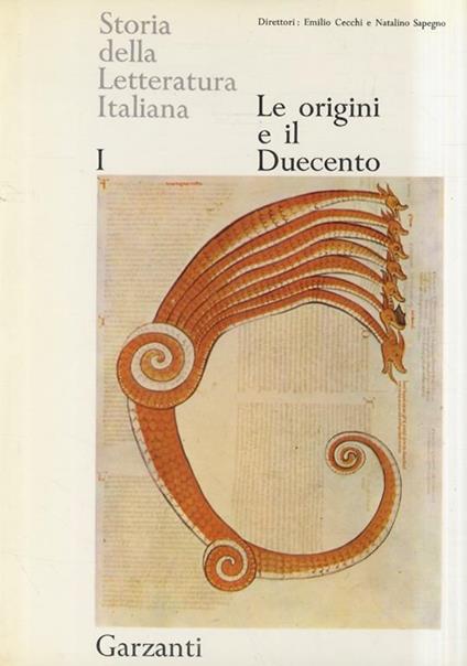 Storia della letteratura italiana - Emilio Cecchi - copertina