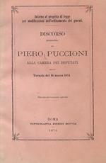 Intorno al progetto di legge per modificazione dell'ordinamento dei giurati. Discorso [...]