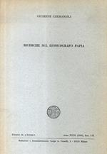 Ricerche sul lessicografo Papia