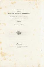 Ai nobilissimi sposi marchese Giorgio Teodoro Trivulzio e Marianna de' Marchesi Rinuccini, il dì 23 Novembre 1831. Canzone