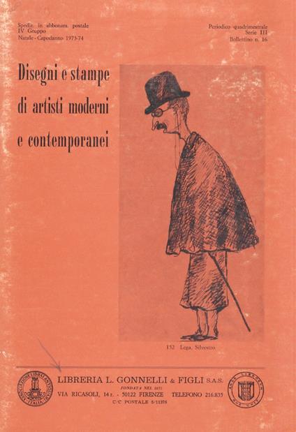 Disegni e stampe di artisti moderni e contemporanei. Natale-Capodanno 1973-74. - copertina