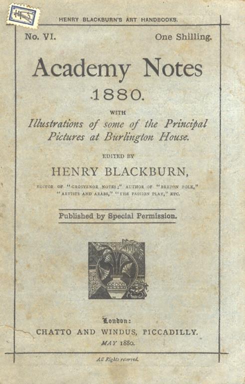 Academy Notes 1880. With illustrations of the principal pictures at Burlington House. - copertina