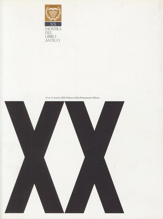 Mostra (XX) del libro antico. Catalogo - copertina