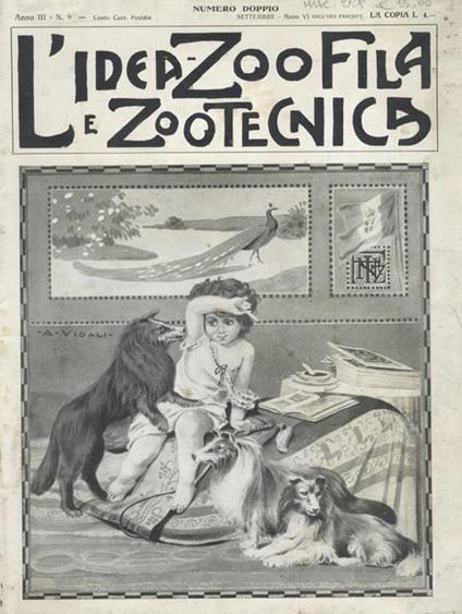 Idea (L’) zoofila e Zootecnica. Anno III. N. 9. Settembre. Numero doppio - copertina