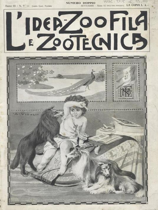 Idea (L’) zoofila e Zootecnica. Anno III. N. 9. Settembre. Numero doppio - copertina