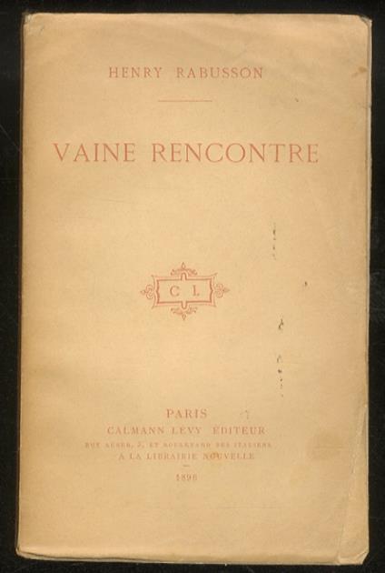 Vaine rencontre - Henry Rabusson - copertina