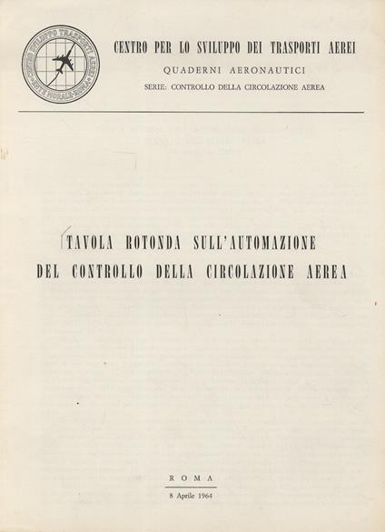 Tavola rotonda sull'automazione del controllo della circolazione aerea - copertina