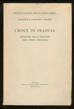 Croce in Francia. Ricerche sulla fortuna dell’opera crociana