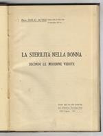 La sterilità nella donna secondo le moderne vedute