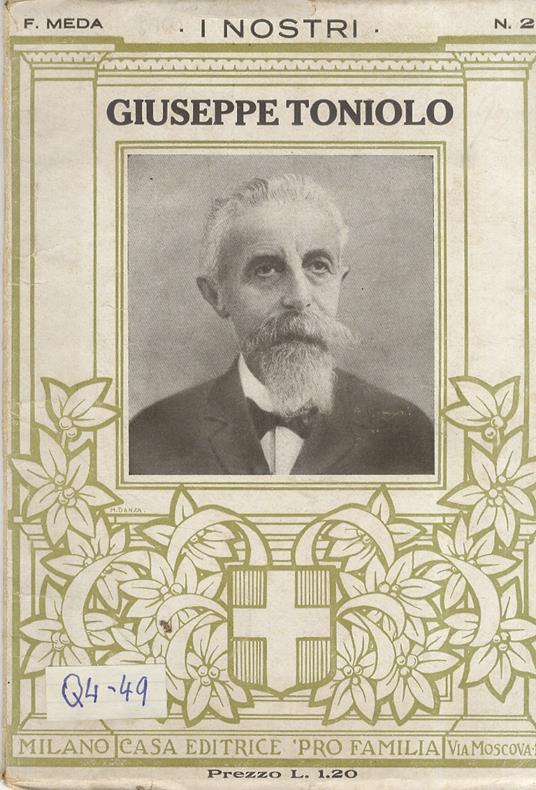 Giuseppe Toniolo - Filippo Meda - copertina