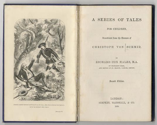 A Series of Tales for Children. Translated from the German (...) by Richard Cox Hales. Second Edition - Schmid - copertina