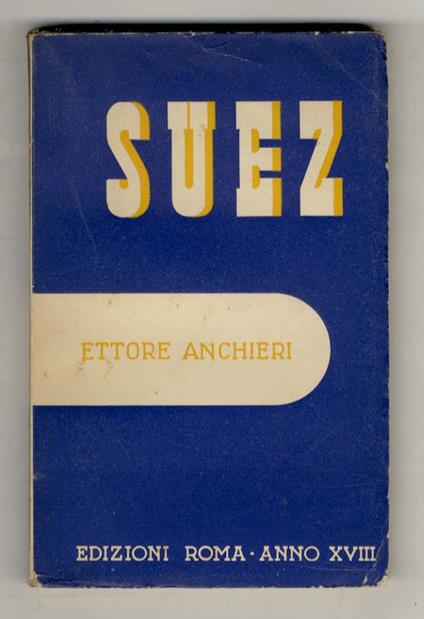 Suez - Ettore Anchieri - copertina