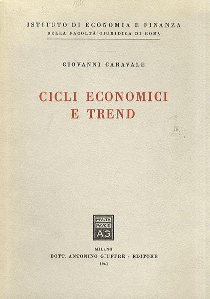 Cicli economici e trend - Giovanni Caravale - copertina