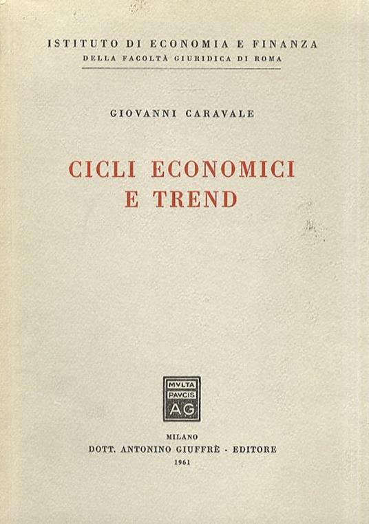 Cicli economici e trend - Giovanni Caravale - copertina