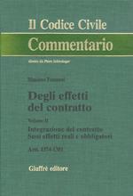 Degli effetti del contratto. Artt. 1374-1381