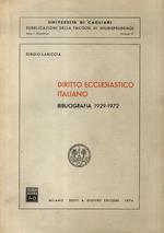 Diritto ecclesiastico italiano. Bibliografia 1929-1972