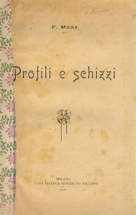 Profili e schizzi - Filippo Meda - copertina