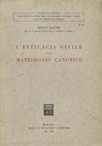 L’efficacia civile del matrimonio canonico