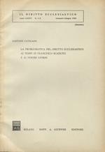 La problematica del Diritto ecclesiastico ai tempi di Francesco Scaduto e ai nostri giorni