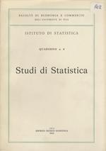 Studi di statistica in onore di Mario de Vergottini