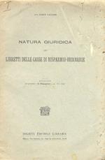 Natura giuridica dei libretti delle casse di risparmio ordinarie