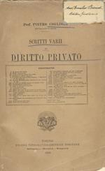 Scritti varii di diritto privato