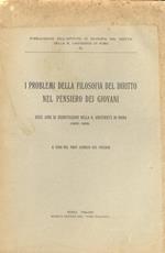 I problemi della filosofia del diritto nel pensiero dei giovani. Dieci anni di esercitazioni nella R. Università di Roma (1926-1935)