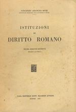 Istituzioni di diritto romano. Decima edizione riveduta. Ristampa inalterata