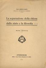 La separazione della chiesa dallo stato e la filosofia. Nota critica