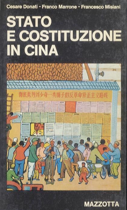 Stato e Costituzione in Cina - C Donati - copertina